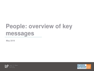 People: overview of key messages