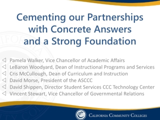 Cementing our Partnerships with Concrete Answers and a Strong Foundation