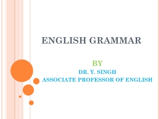 ENGLISH GRAMMAR