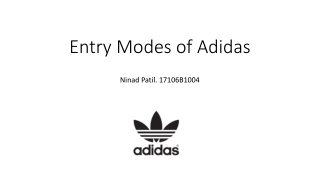 Entry Modes of Adidas