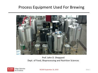 Process Equipment Used For Brewing