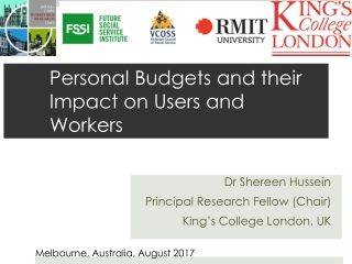 Personal Budgets and their Impact on Users and Workers