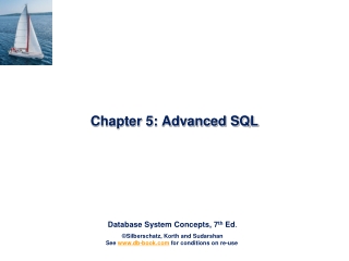 Chapter 5: Advanced SQL