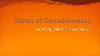 States of Consciousness