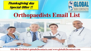 Orthopaedists Email data