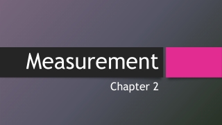 Measurement