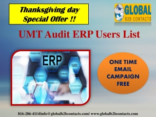 UMT Audit ERP Users data