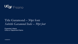 Title Garamond – 30pt font