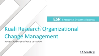 Kuali Research Organizational Change Management