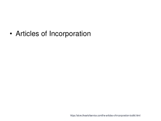 Articles of Incorporation