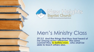 Men’s Ministry Class
