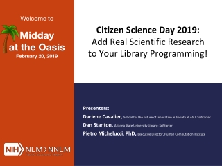 Citizen Science Day 2019: Add Real Scientific Research to Your Library Programming!