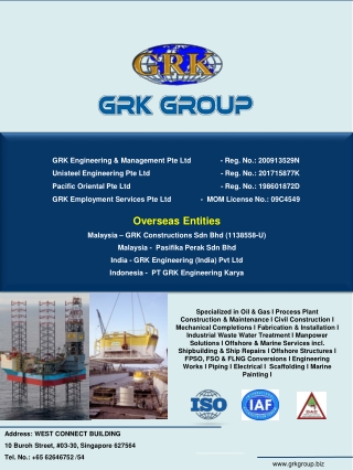 GRK Engineering &amp; Management Pte Ltd - Reg. No.: 200913529N