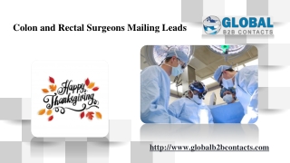 Colon and Rectal Surgeons Mailing Leads