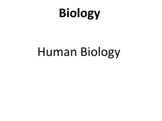 Biology Human Biology