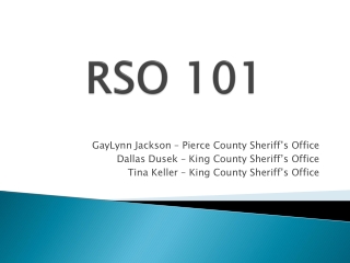 RSO 101