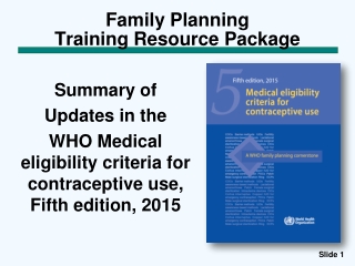 Family Planning Training Resource Package