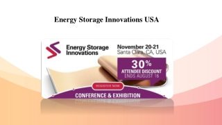 Energy Storage Innovations USA