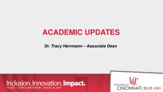 Academic Updates