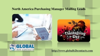 North America Purchasing Manager Mailing Leads