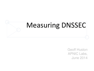 Measuring DNSSEC