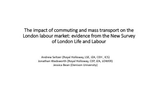 Andrew Seltzer (Royal Holloway, LSE, IZA, CEH , ICS)