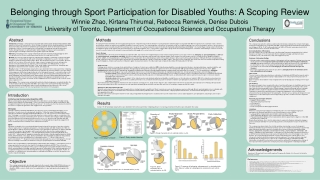 Belonging through Sport Participation for Disabled Youths: A Scoping Review