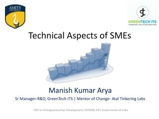 Technical Aspects of SMEs