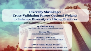 Diversity Shrinkage: Cross-Validating Pareto-Optimal Weights