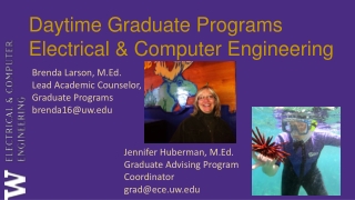 Daytime Graduate Programs Electrical &amp; Computer Engineering