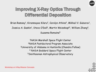 Improving X-Ray Optics Through Differential Deposition