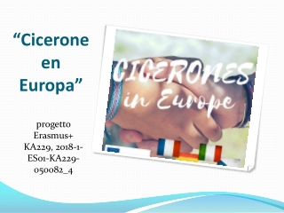 “Cicerone en Europa”