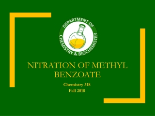 Nitration of methyl benzoate