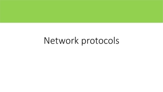 Network protocols