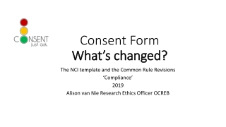 Consent Form What’s changed?