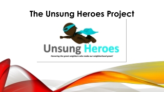 The Unsung Heroes Project