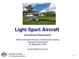 Light Sport Aircraft