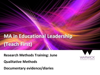 MA in Educational Leadership (Teach First)