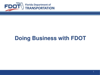 Doing Business with FDOT