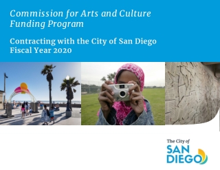 Commission for Arts and Culture Funding Program Contracting with the City of San Diego