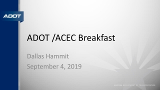ADOT /ACEC Breakfast