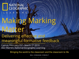 Making Marking Matter Delivering effective and meaningful formative feedback