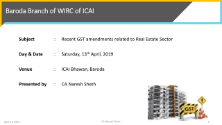 Baroda Branch of WIRC of ICAI