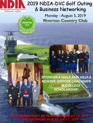 2019 NDIA-DVC Golf Outing &amp; Business Networking