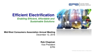 Efficient Electrification Enabling Efficient, Affordable and Sustainable Solutions