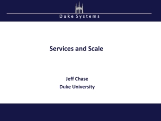 Services and Scale