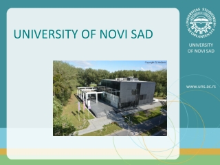 UNIVERSITY OF NOVI SAD