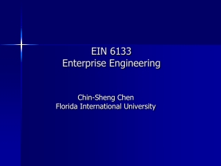 EIN 6133 Enterprise Engineering