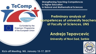 Strengthening Teaching Competences in Higher Education in Natural and Mathematical Sciences