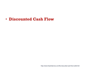 Discounted Cash Flow